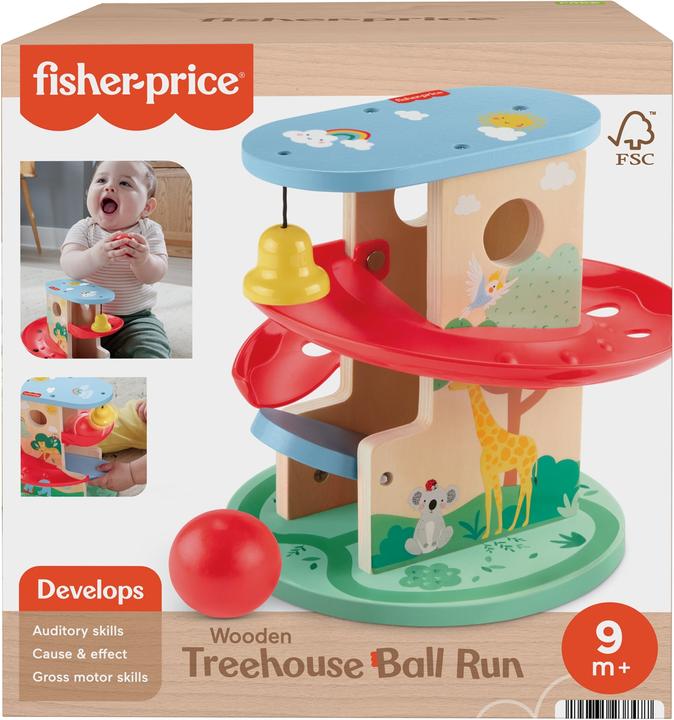 Image du produit Fisher-Price Circuit de billes du monde animal en bois