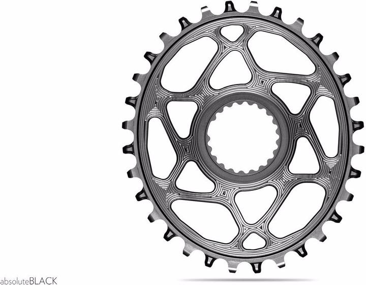 Image du produit AbsoluteBLACK aBLACK MTB OVAL Shimano DIRECT MOUNT pour chaîne HG+ 12 vitesses N/W GREY gris (36)