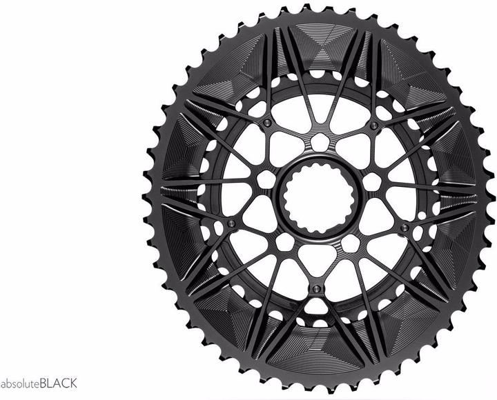 Actual product image AbsoluteBLACK OVAL ROAD SpiderRing 50/34T set Direct mount for CANNONDALE BLACK only (34)