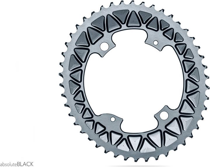 Produktbild AbsoluteBLACK aBLACK Cyclocross ROAD OVAL SUB COMPACT Gravel 110/4BCD 2speed 48 teeth DIFFERENT COLORS (48)