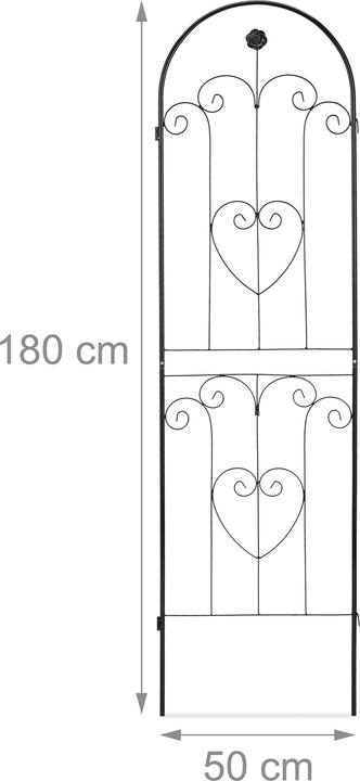 Immagine prodotto Relaxdays 2x supporti-per-rampicanti (2.50 cm, 51 cm)
