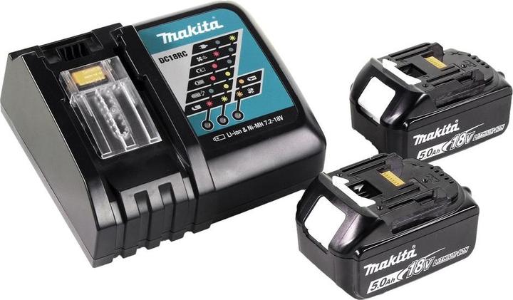Image du produit Makita Visseuse à magasin sans fil 18V avec 2x batteries 5.0Ah DFR750RTE (Fonctionnement sur batterie)