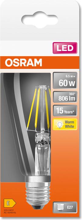 Produktbild Osram Led Retrofit Classic St (E27, 60 W, 806 lm, 1 x, E)