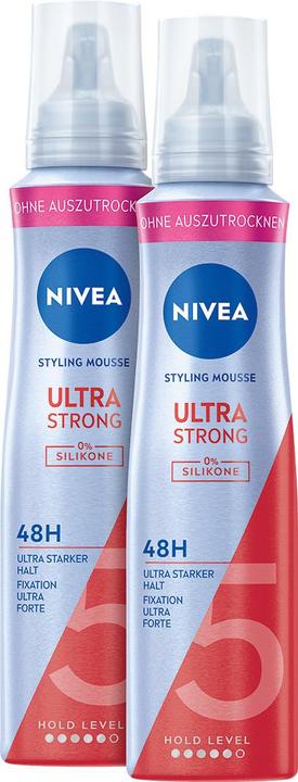 Immagine prodotto NIVEA Ultra Strong Styling Mousse DUO (300 ml, Agente schiumogeno)