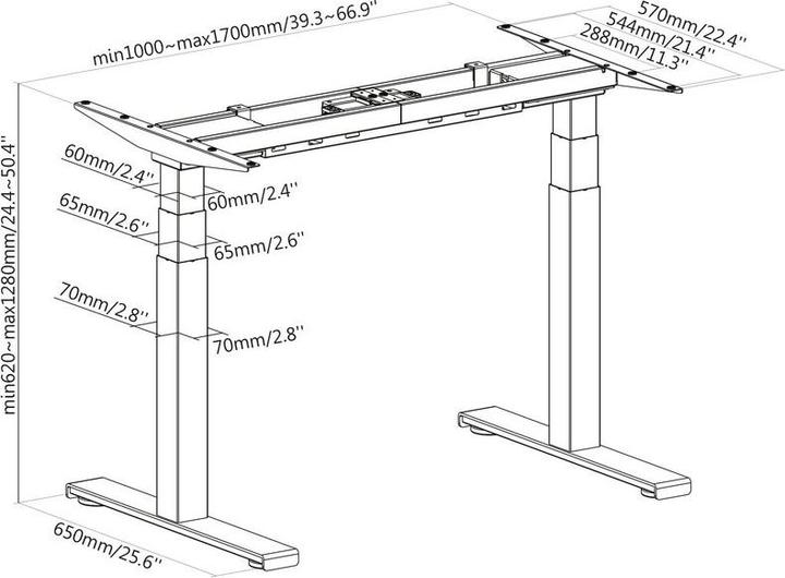 Actual product image Xantron Bar table E7G-M16080W (80 x 160 cm)