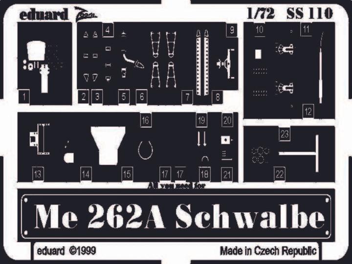 Productafbeelding Eduard Me-262 A Zwaluw