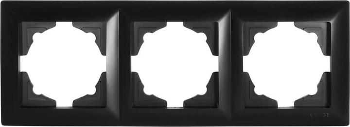 Actual product image Gunsan Visage 3-socket frame for 3 sockets Switch Dimmer Black