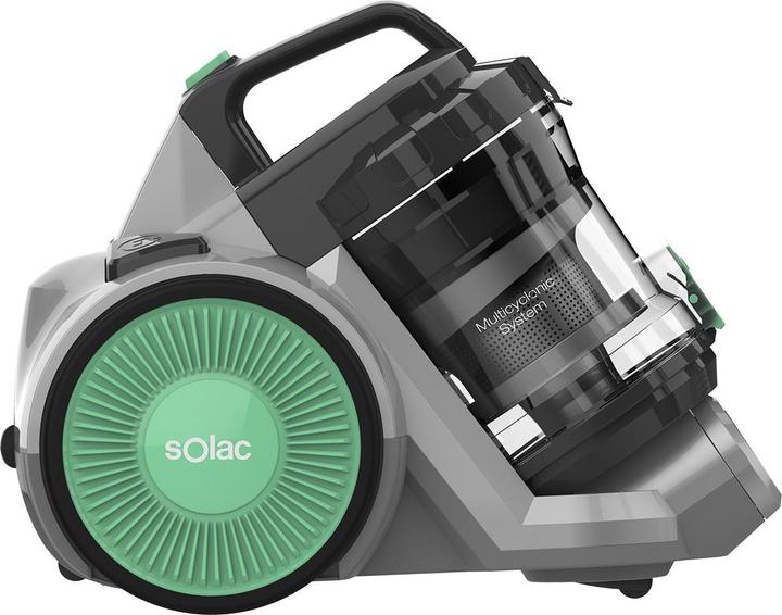 Productafbeelding Solac Valorous, 800 W, Cilinderstofzuiger, Droog, Zakloos, HEPA, Multi-cyclonisch/filterend