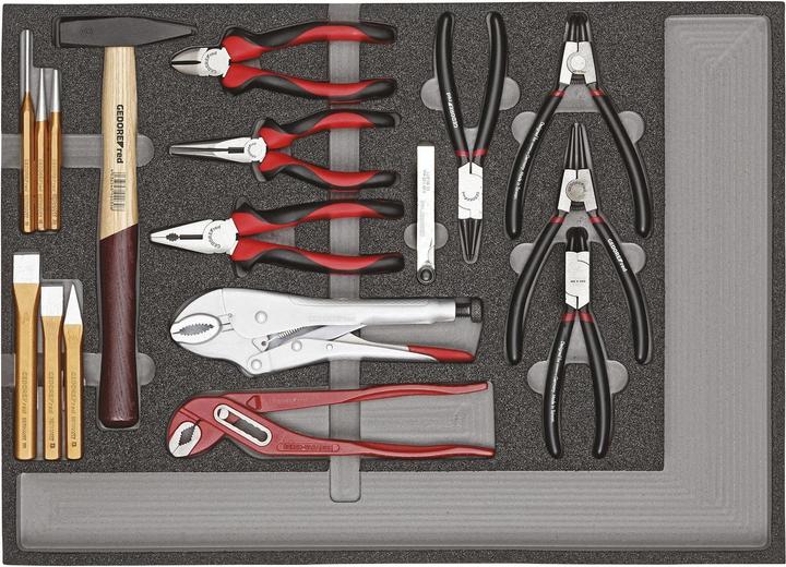 Produktbild Gedore Red red R22350001 Werkzeugsatz Zangen + Schlagwerkzeuge CT-Modul 29-teilig (410 mm)