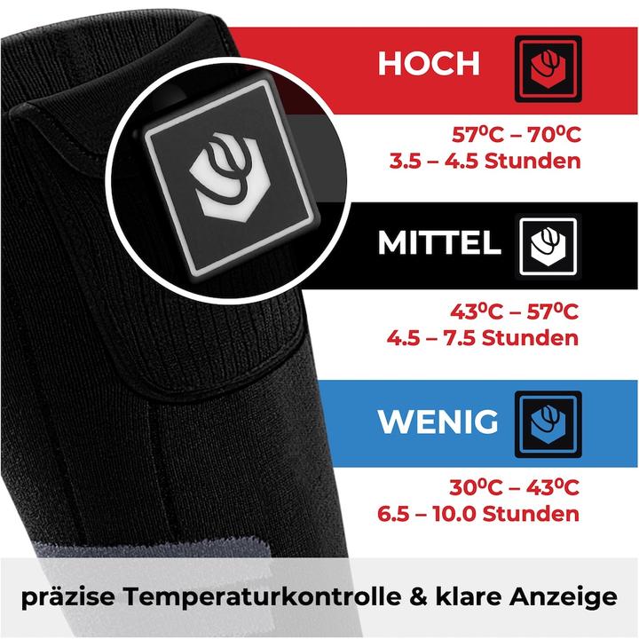 Actual product image Kiwikā Heated socks warm feet (S, M, L)