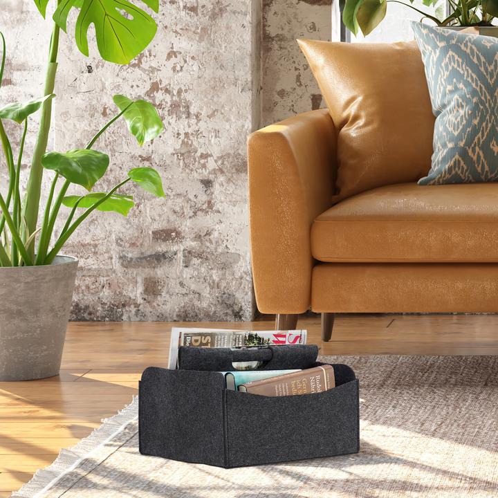 Immagine prodotto Relaxdays Cesto stand portariviste (32 x 29 x 22 cm)