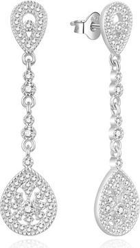 Produktbild Moiss Elegant silver earrings with cubic zircons E0002556 (L)