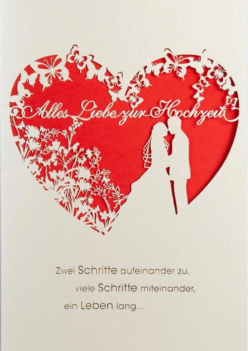 Produktbild ABC Hochzeitskarte (1 Stk.)