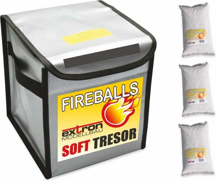 Produktbild Pichler FIREBALLS Lipo Soft Tresor inkl. 3 x 1 Liter FIREBALLS (20 cm, 20 cm)