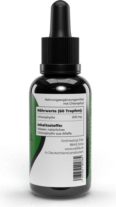 Image du produit VeLife Chlorophyll Tropfen (1 pièce(s), Gouttes, 128 g)