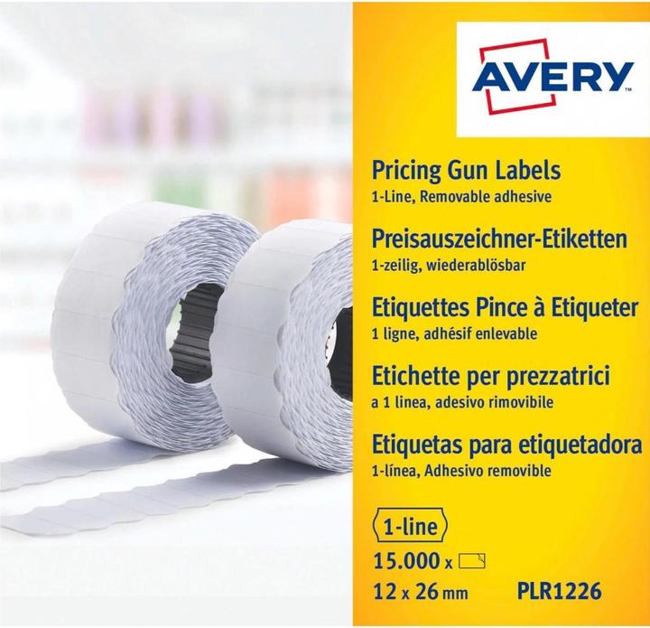 Actual product image Avery Price labels (26 x 12 mm, Non Permanent)
