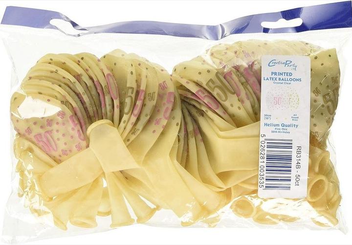 Produktbild Creative Party Latex Ballons zum 50. Geburtstag (50er Pack) (50 x)