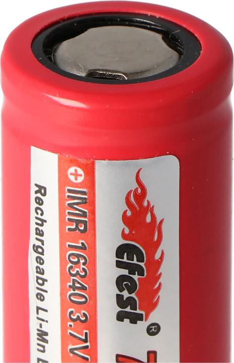 Actual product image Efest IMR16340 V1 (Pluspol flach) (16340, 700 mAh)