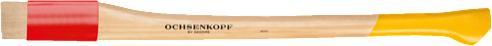 Actual product image Ochsenkopf OX E-648 H-2500 replacement handle, hickory, knob, ROTBAND-PLUS, 800 mm