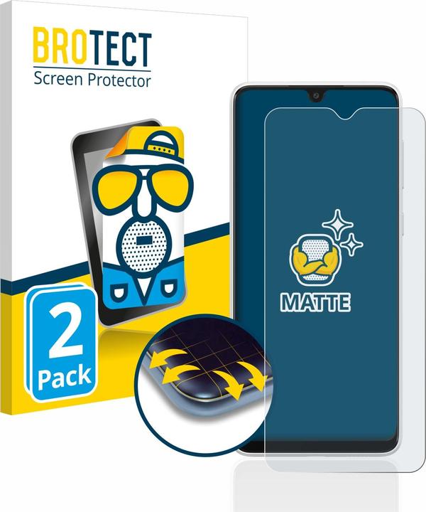 Productafbeelding BROTECT Antireflecterende schermbeschermer mat (2 Stuk, Samsung Galaxy A03)