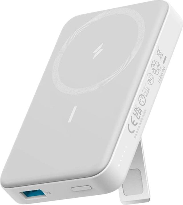 Actual product image Anker 633 magnetic Wireless Powerbank 15W 10000mAh 27W USB-C Port white (10000 mAh, 27 W, 27 Wh)