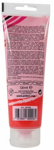 Image du produit Pebeo Decocrème Peinture acrylique mate (Rouge passion, 120 ml)