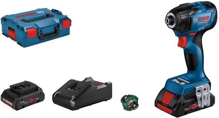 Cordless impact wrench GDR 18V-210 C, 2x 4.0 Ah battery, Battery charger