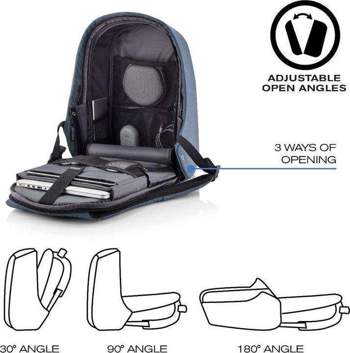 Actual product image XD Design Backpack BOBBY HERO REGULAR Blue P705.299 (18 l)