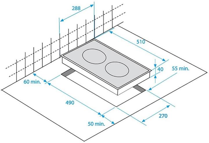 Produktbild Beko HDMI 32400 DTX Kochfeld Integriert Zonen-Induktionskochfeld 2 Zone(n)
