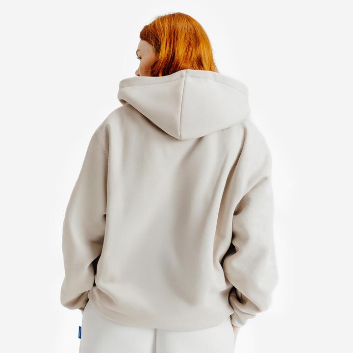 Image du produit Decathlon Sweat zippé mixte, Elementals, beige (XL)