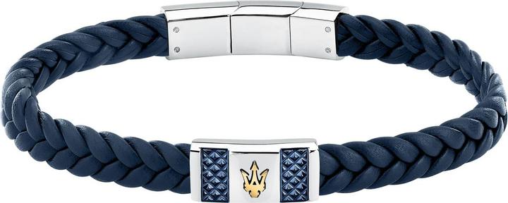 Produktbild Maserati Armband (19 cm, Edelstahl, Leder)