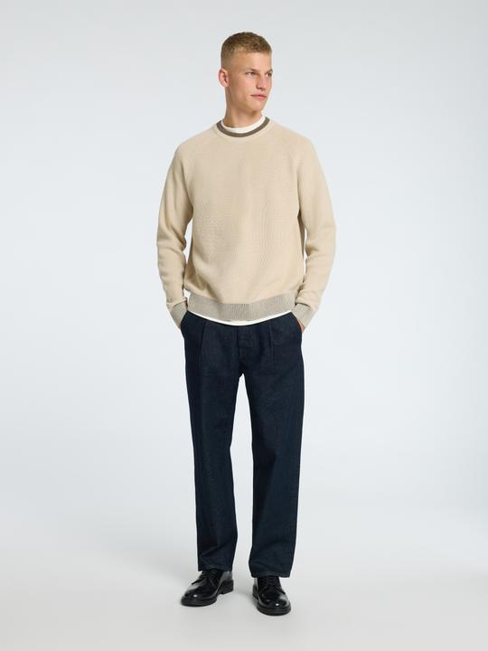 Actual product image Selected Homme 100% cotton jumper with round neckline (XXL)