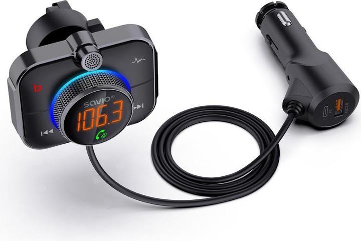 Actual product image Savio FM transmitter
