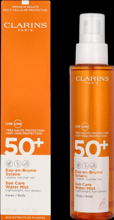 Actual product image Clarins Sun Care Water Mist (Sun spray, SPF 50, 150 ml, 202 g)