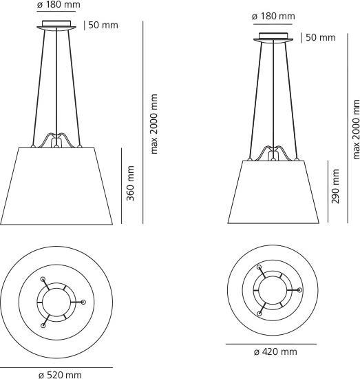 Immagine prodotto Artemide Tolomeo Mega Terra Black Satin Shade ø42cm (E27)