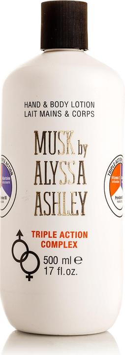 Actual product image Alyssa Ashley White Musk Hand & Body Moisturiser (Body lotion, 500 ml)