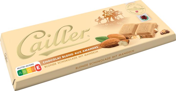 Produktbild Cailler Tafelschokolade Blond mit Mandeln (100 g)