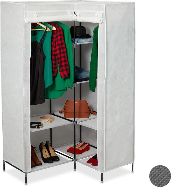 Produktbild Relaxdays Eckkleiderschrank (100 x 83 x 169 cm)