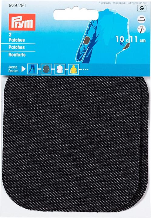 Prym Patchs Jeans, carte noire 2 pcs, 11 x 10 cm, thermocollants (2 x)