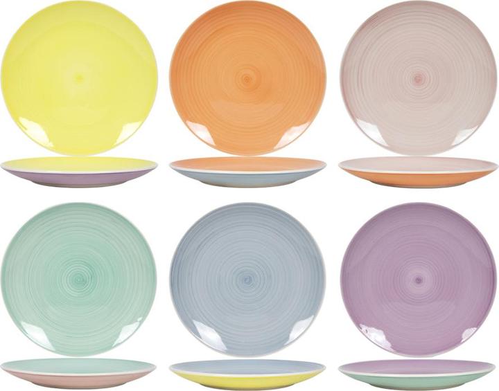 Produktbild Tavola Teller Ø26,5cm Pastell 6 Stück sortiert (6 x, 26.50 cm)