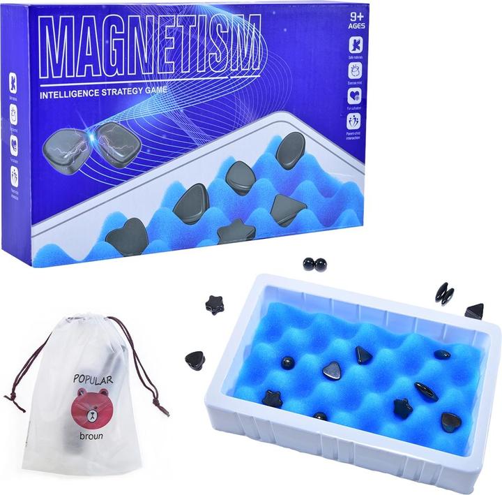 Immagine prodotto Kögler Set di scacchi magnetici, pezzi magnetici con scacchiera in spugna, 25,5x15,9x5,3cm
