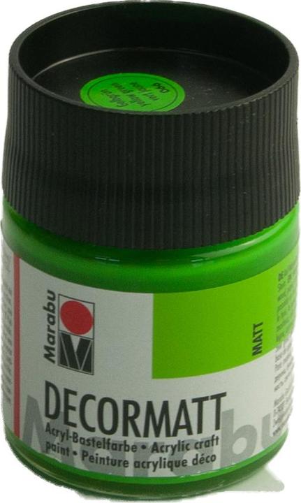 Immagine prodotto Marabu Vernice acrilica "Decormatt", giallo-verde, 50 ml, in barattolo (Giallo-verde, 50 ml)