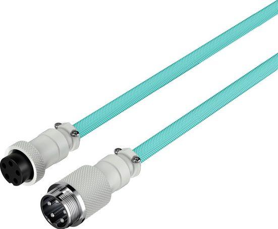 Immagine prodotto HyperX Cavo USB-C a spirale Verde chiaro-Bianco (1.37 m, USB 3.2 Gen 1)