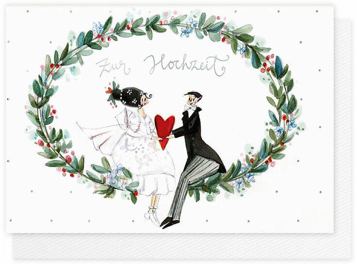 Actual product image Doppelkarte. Herzensgrsse / Zur Hochzeit / Quer