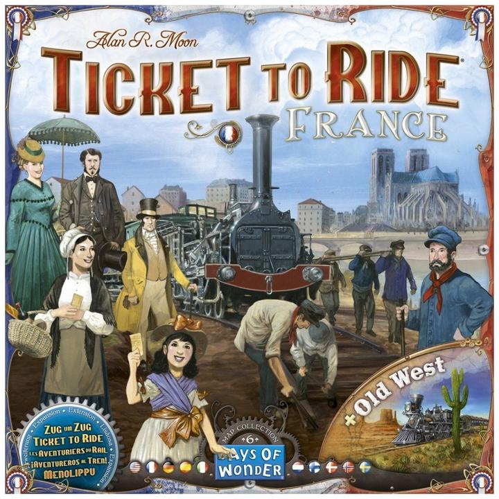 Image du produit Asmodée Ttr Ticket To Ride Collection de cartes France Old West (Français, Allemand, Anglais, Italien)
