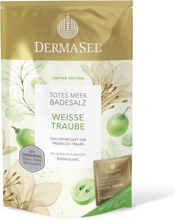 Produktbild DermaSel Badesalz Weisse Traube LE df 400 g (Badesalz)
