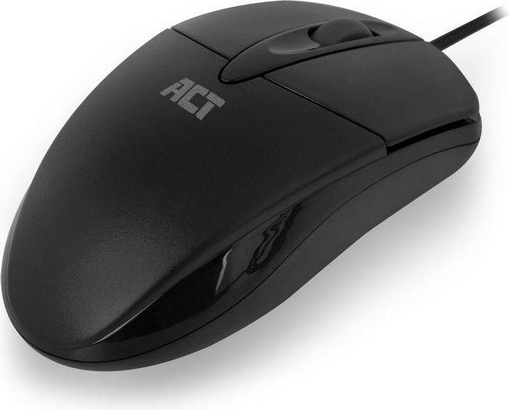 Immagine prodotto Mouse ottico cablato, cavo USB, 1000 dpi, nero (Cablato)