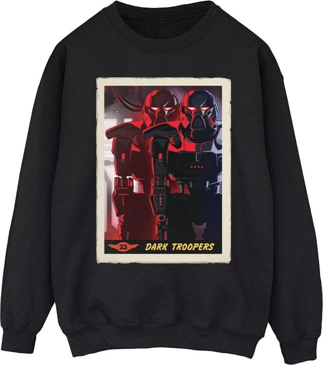 Actual product image Star Wars Mens The Mandalorian Dark Troopers Sweatshirt (S)