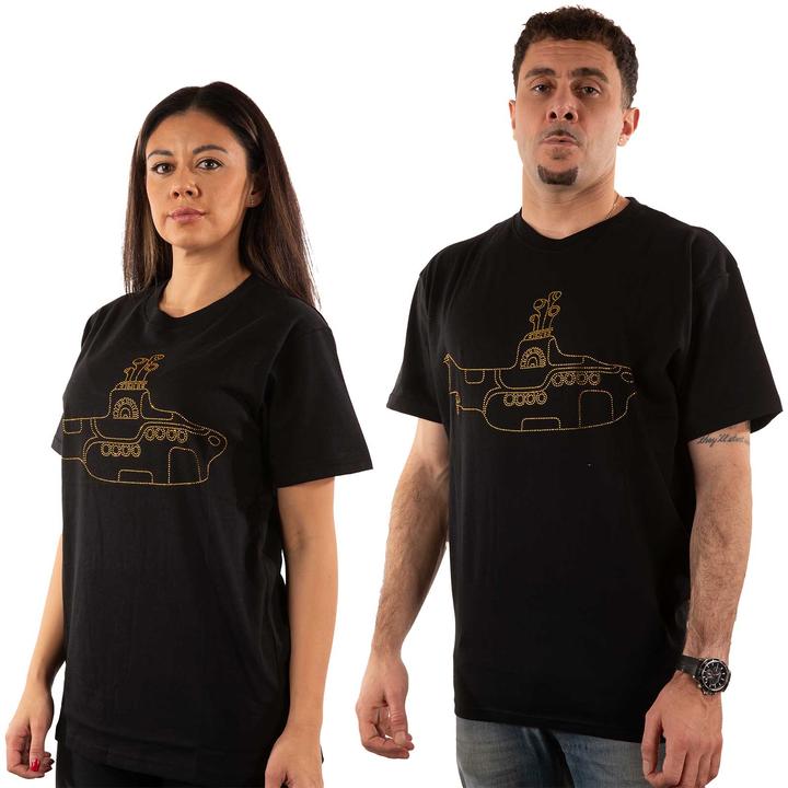 Immagine prodotto Maglietta unisex da adulto Yellow Submarine impreziosita (S)