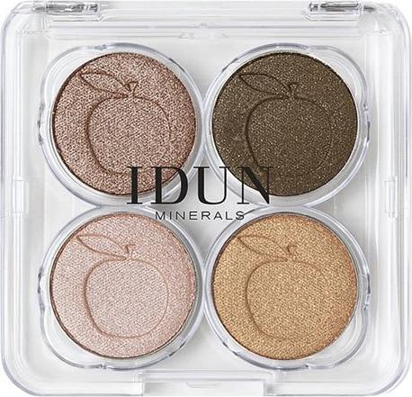 Actual product image IDUN Minerals Palette Eyeshadow Brunkulla (Brown, Gold, Pink)